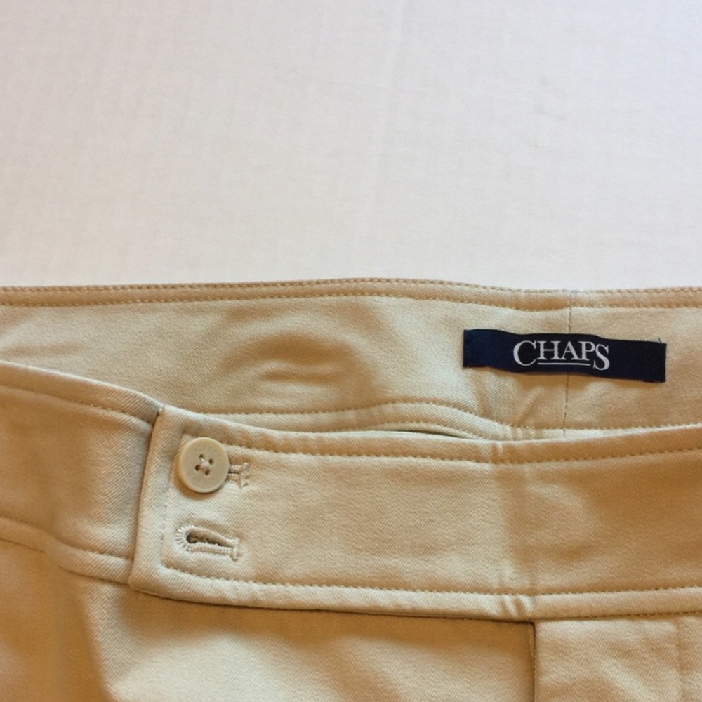 Plus Size CHAPS Twill Casual Ankle Capris Pants - Picture 5 of 8